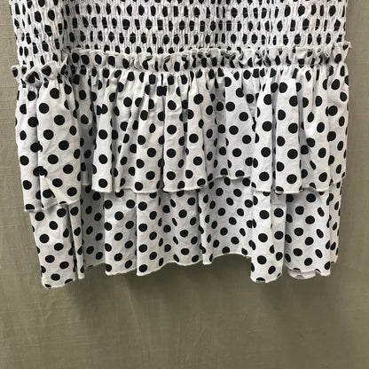 New Look Black & White Polka Dot Dress Size 14