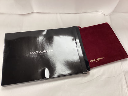 Dolce and Gabbana new cosmetic bag burgundy with black box
