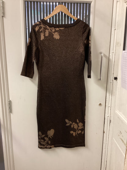 BNWT Phase Eight Brown Sparkling Dress Size 12