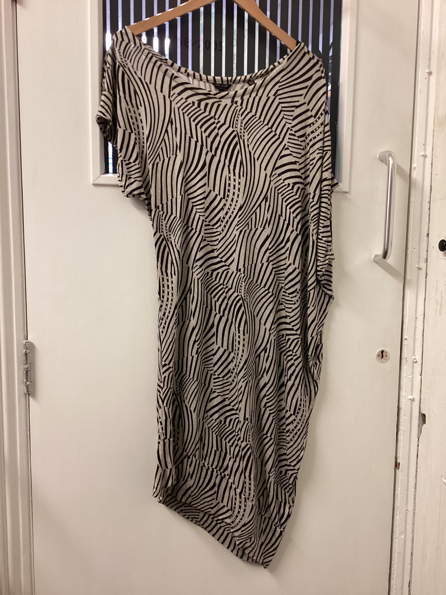 Ted Baker Striped MIDI Dress Size L
