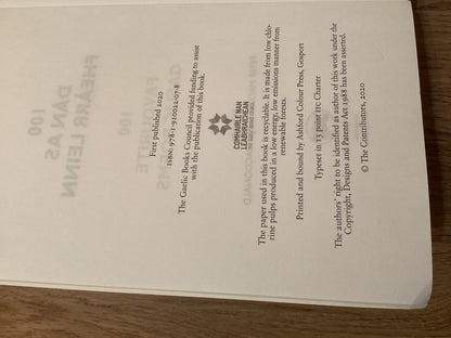 100 Favourite Gaelic Poems Large Print Edition as new