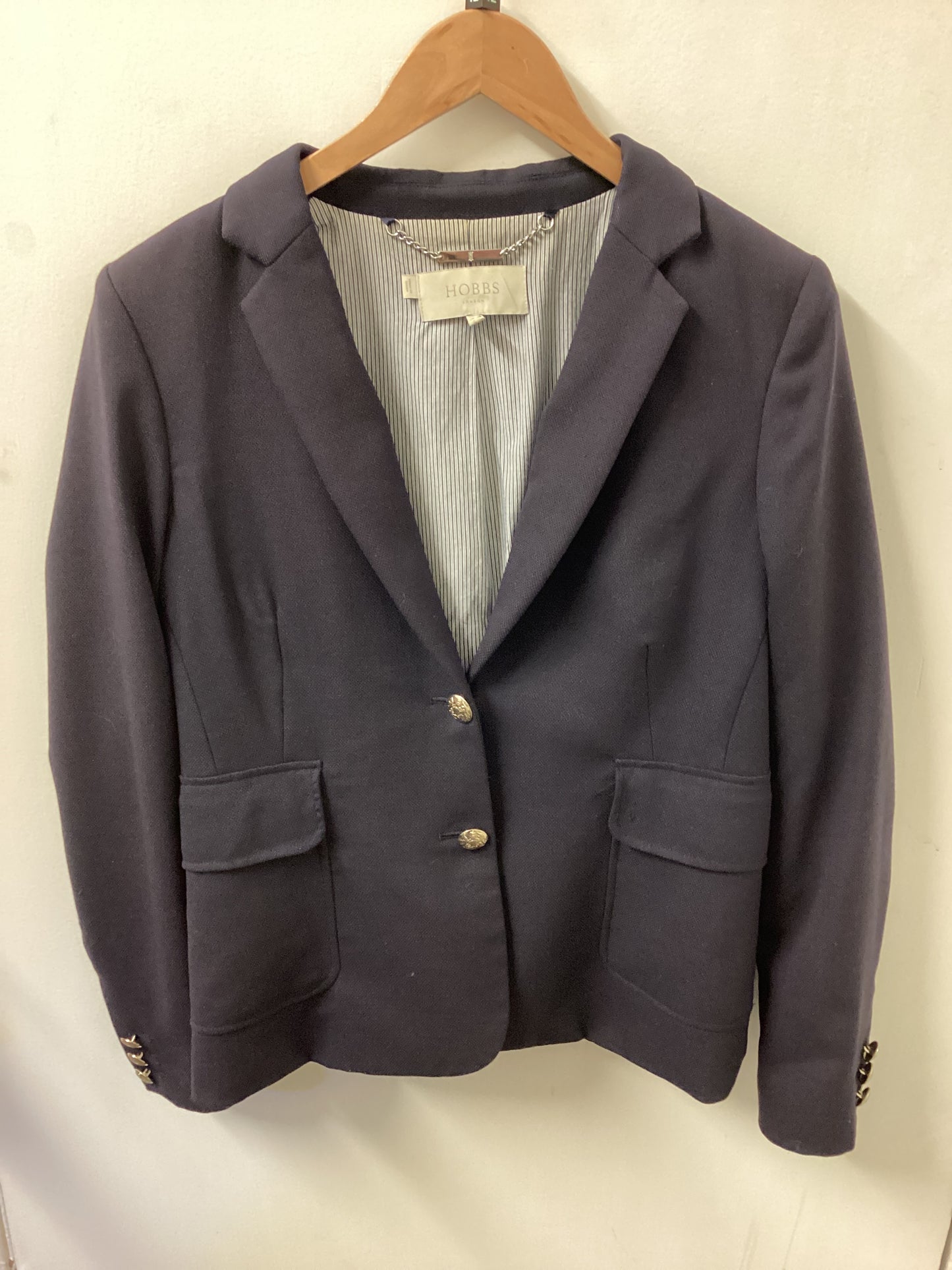 Hobbs Ladies Navy Suit Jacket Size UK 12