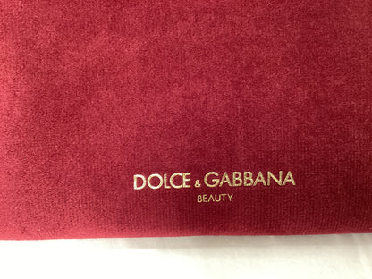 Dolce and Gabbana new cosmetic bag burgundy with black box