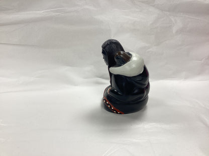 Vintage Saltstone Inuit Mother and Baby Statue