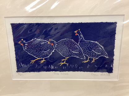 Susan Mitchell Artist Two new Limited Edition Prints -Three Guineas, Four Guineas