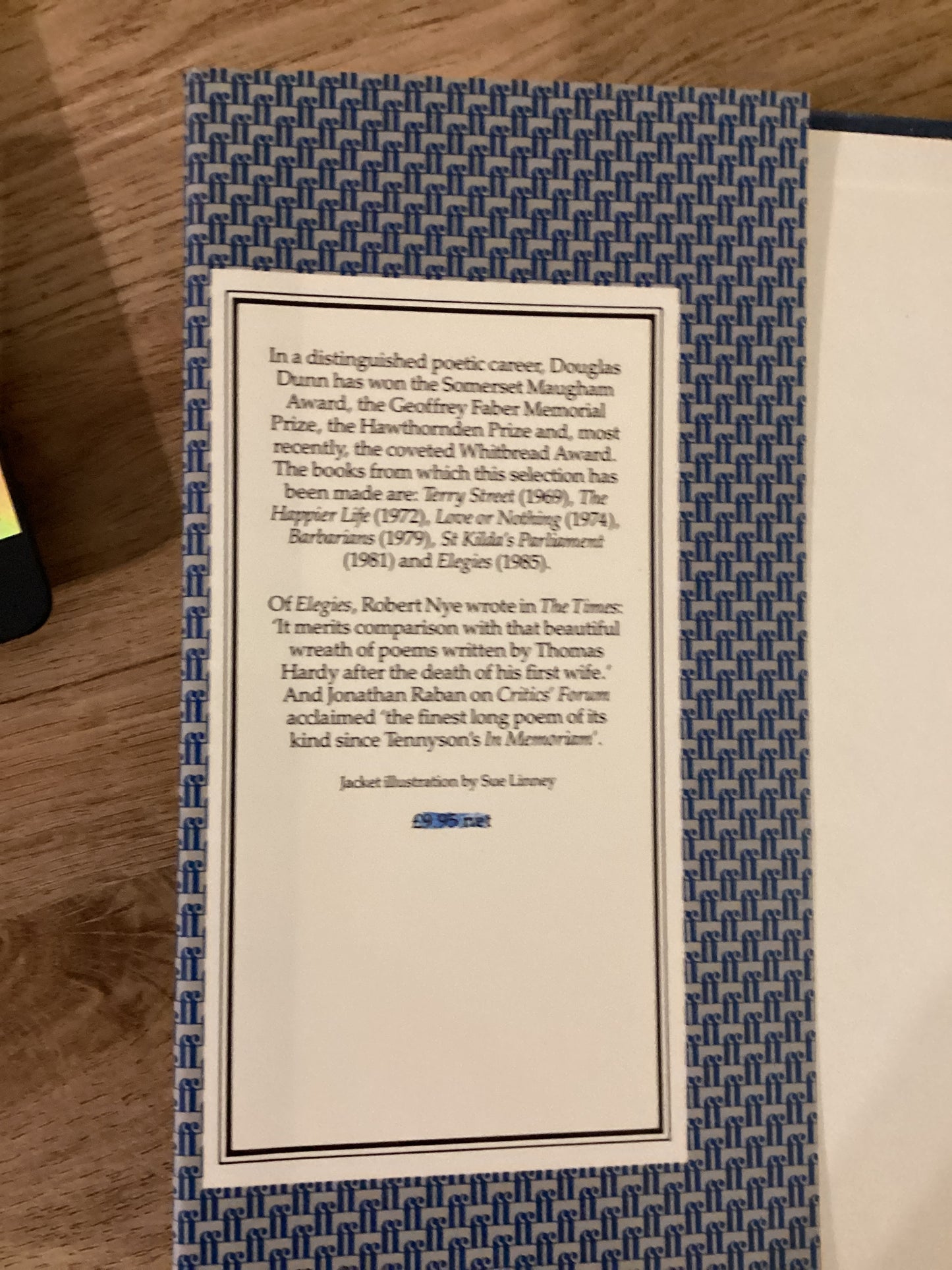 Book by Douglas Dunn Selected Poems 1964–1983