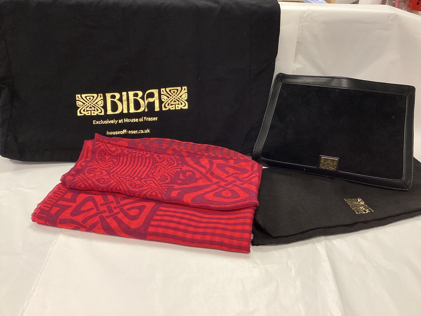 BIBA The Definitive Range Desirable Bundle, Tote bag, Large Scarf Wrap, Clutch Bag and slip cover, in Excellent Condition