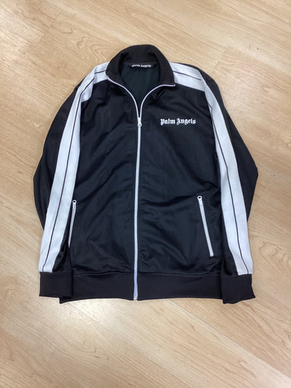 Palm Angels men’s 2piece Track Suit Black with White stripes size large