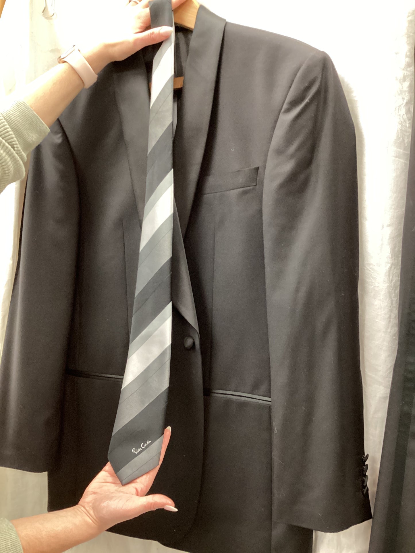 Pierre Cardin , black, suit, 32/38