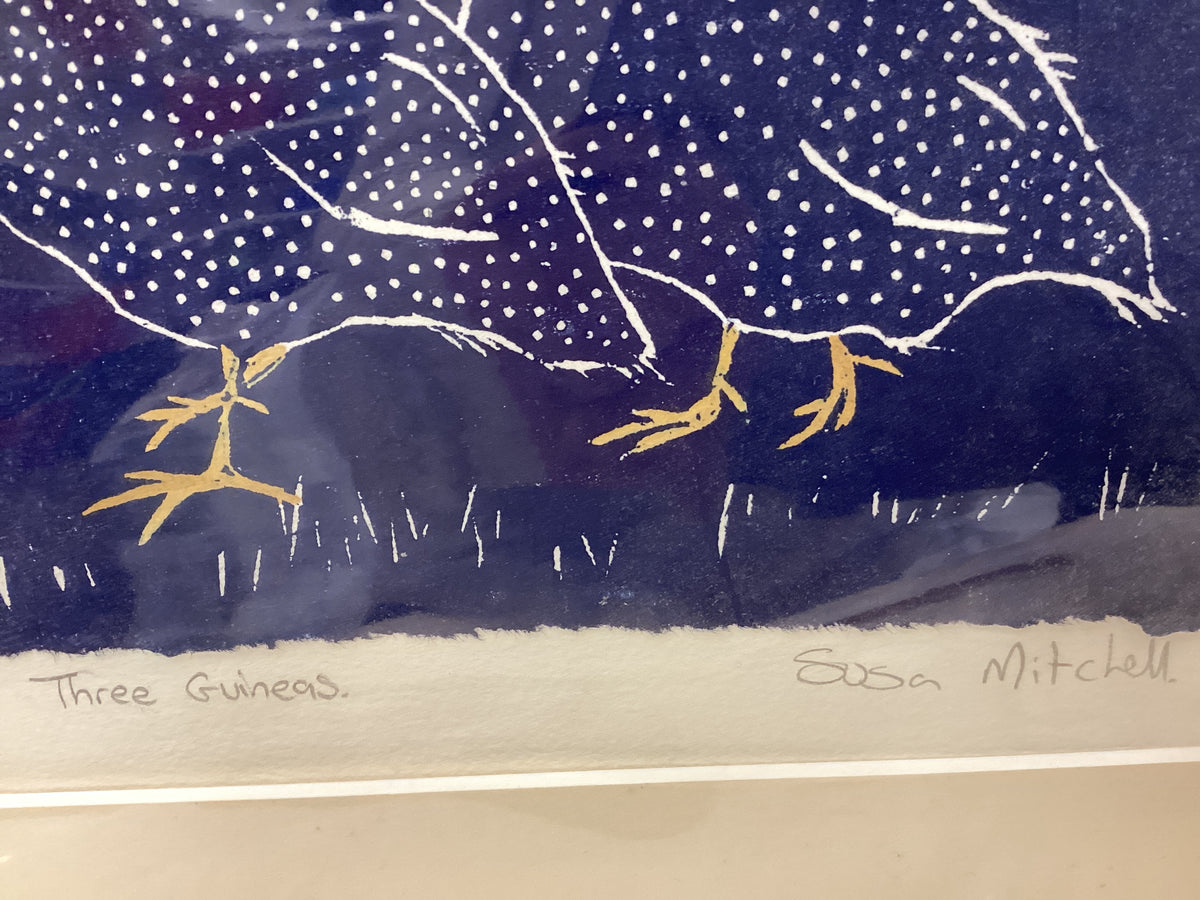 Susan Mitchell Artist Two new Limited Edition Prints -Three Guineas, Four Guineas