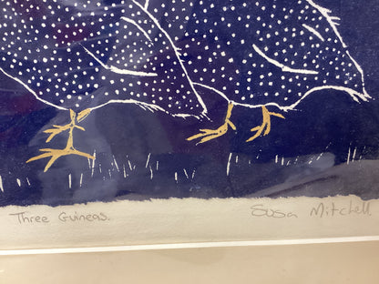 Susan Mitchell Artist Two new Limited Edition Prints -Three Guineas, Four Guineas