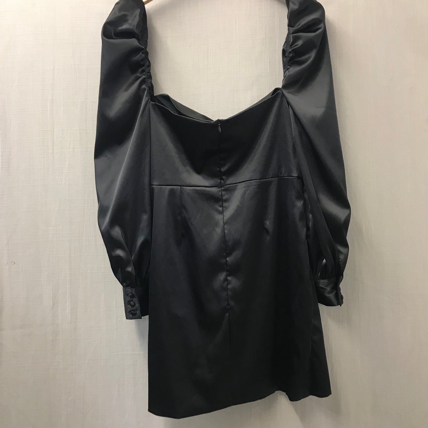 NB Avenue Black Satin Mini Dress Size Large BNWT