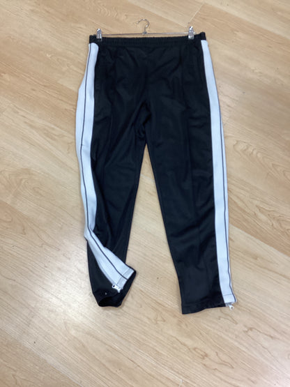 Palm Angels men’s 2piece Track Suit Black with White stripes size large