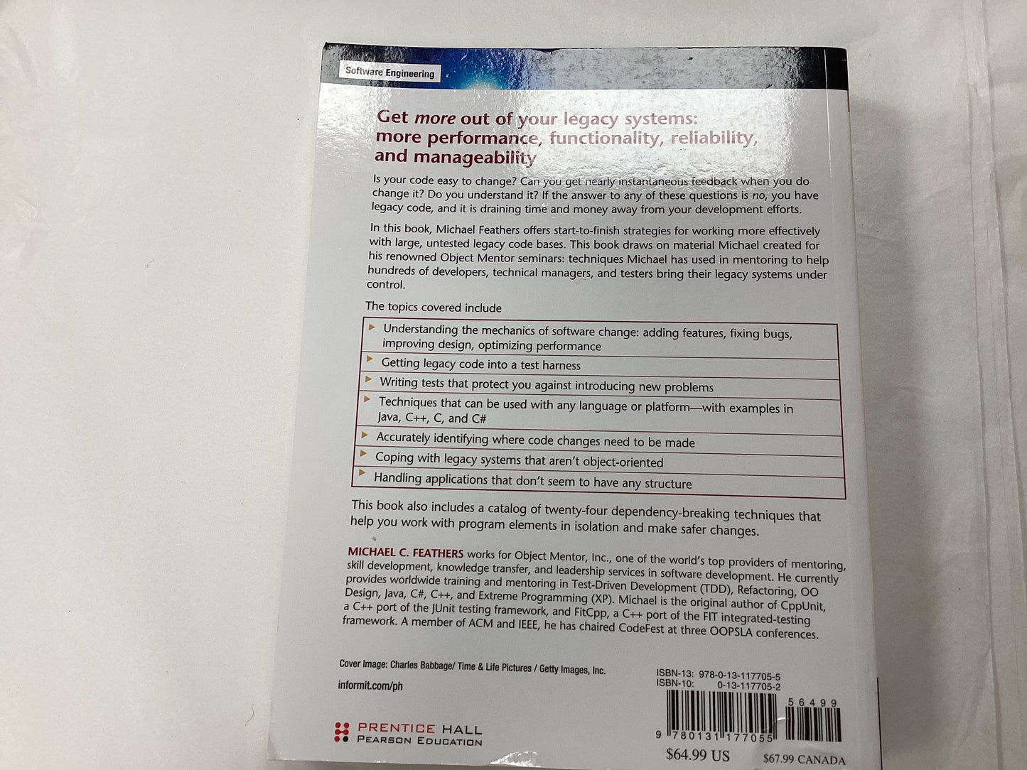 Working Effectively with Legacy Code by Michael C Feathers