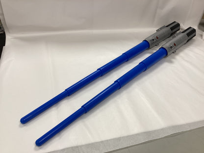 Set of 2 new blue extendable lightsabers from StarWars