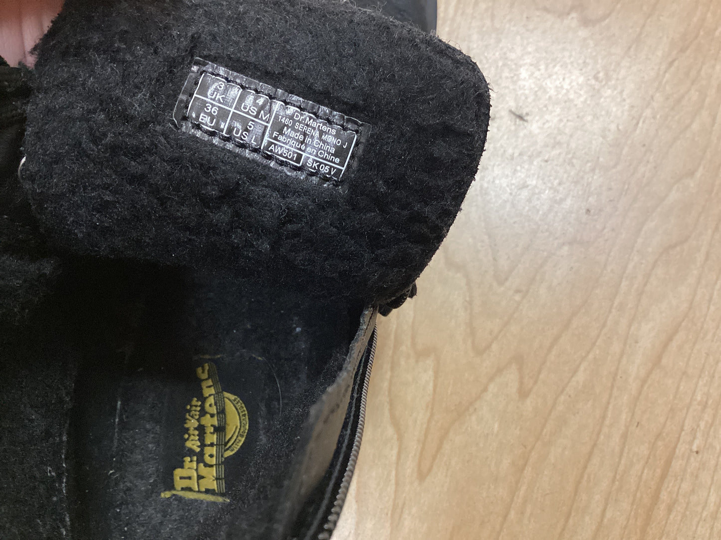 Doc Martins 1460 SERENA MONO J, Black, Size UK3