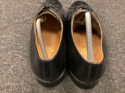 John White 100% Leather Black Shoes - Size 15