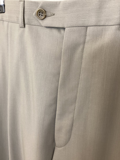 Balmain Paris Suit - Light Mushroom, 100% Fine Wool - Jacket: Size 40 Short, Trouser: 34 Inch Waist, 30 inch inside