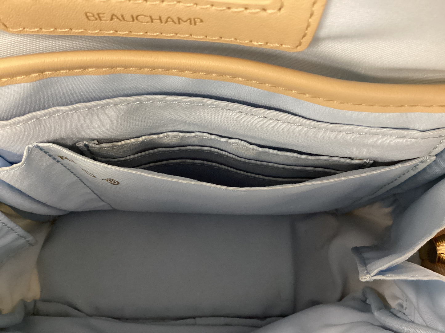Knomo London Beauchamp 8” Backpack in Beige