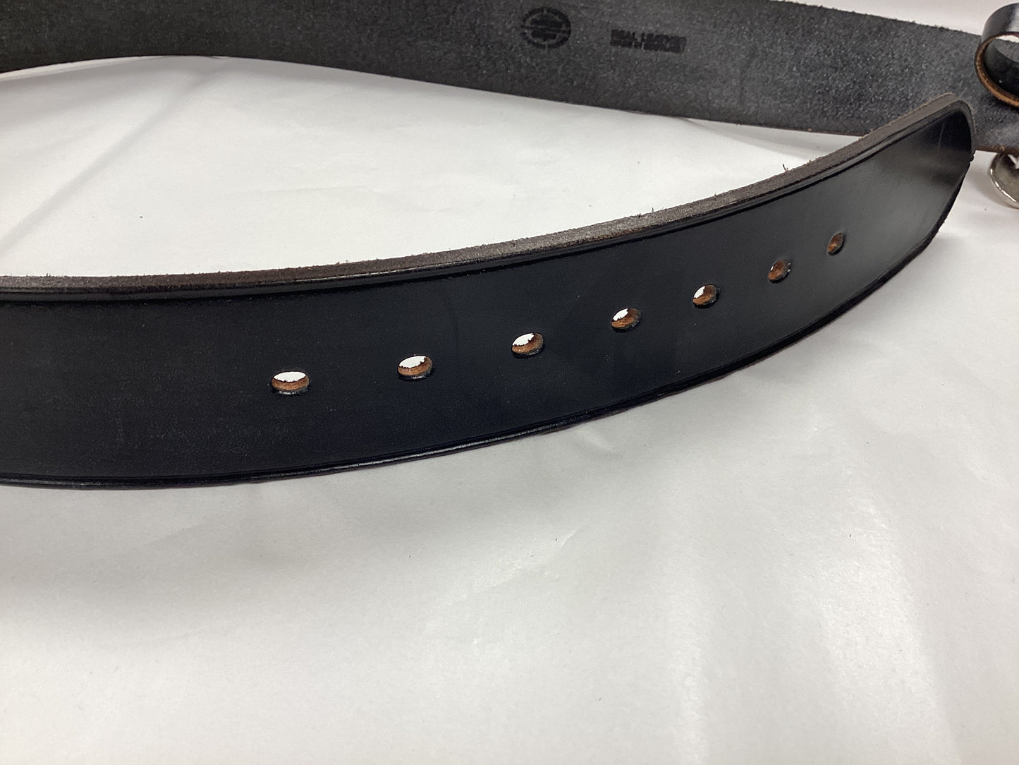 McRostie of Glasgow Black Real Leather Bridle Belt for Highland dress, Variable sizes from 37-43 Inches Real Leather Bridle Belt for Highland dress, Variable sizes from 37-43 Inches