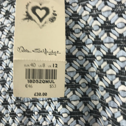 Miss Selfridge Blue Multi Dress Size 12 BNWT