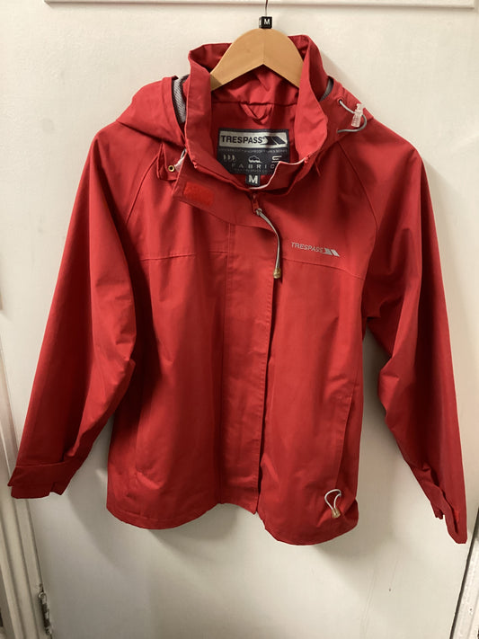 Trespass Men’s Red Waterproof Jacket Size Medium