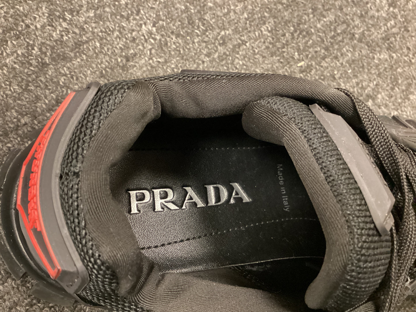Prada Cloudbust Thunder Chunky Sole Trainers Black - Size 6