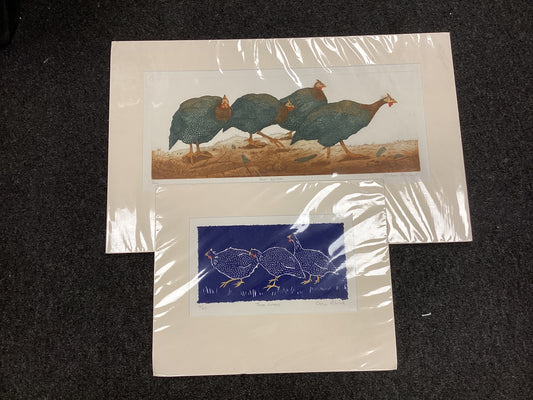 Susan Mitchell Artist Two new Limited Edition Prints -Three Guineas, Four Guineas