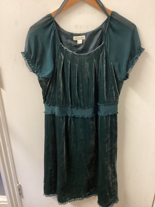 Monsoon Green Short Sleeve Dress Size UK 14