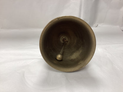 Antique Brass Monastery Bell - “Qui-Me-Tangit-Vocem-Meam-Audi” (Translation from Latin- “Whoever touches me hears my voice”)