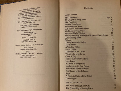 Book by Douglas Dunn Selected Poems 1964–1983