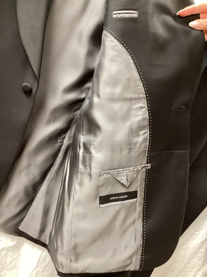 Pierre Cardin , black, suit, 32/38
