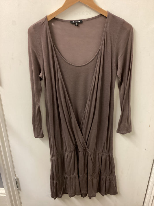 Massimo Dutti Women’s Brown Long Sleeve Dress Size UK Small