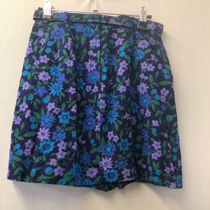 Vintage Retro Multicolour Mini Skirt Hippy Mod Size S