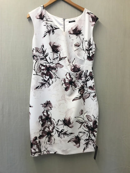 Roman Beige Floral Dress Size 14 BNWT