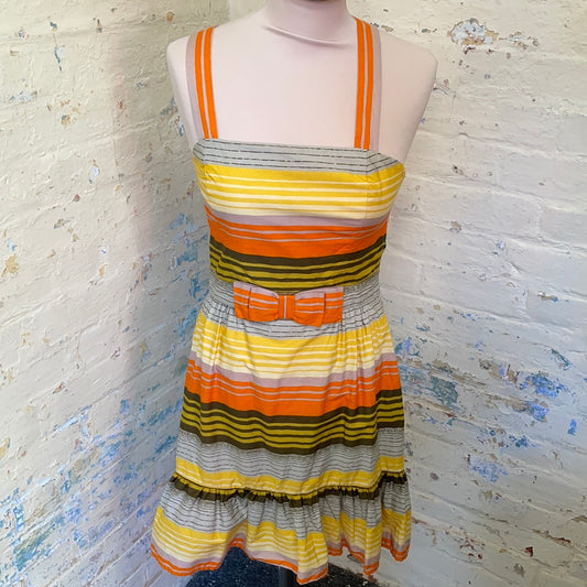 French Connection Vintage Multi Coloured Sundress Size 8