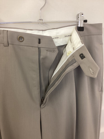 Balmain Paris Suit - Light Mushroom, 100% Fine Wool - Jacket: Size 40 Short, Trouser: 34 Inch Waist, 30 inch inside