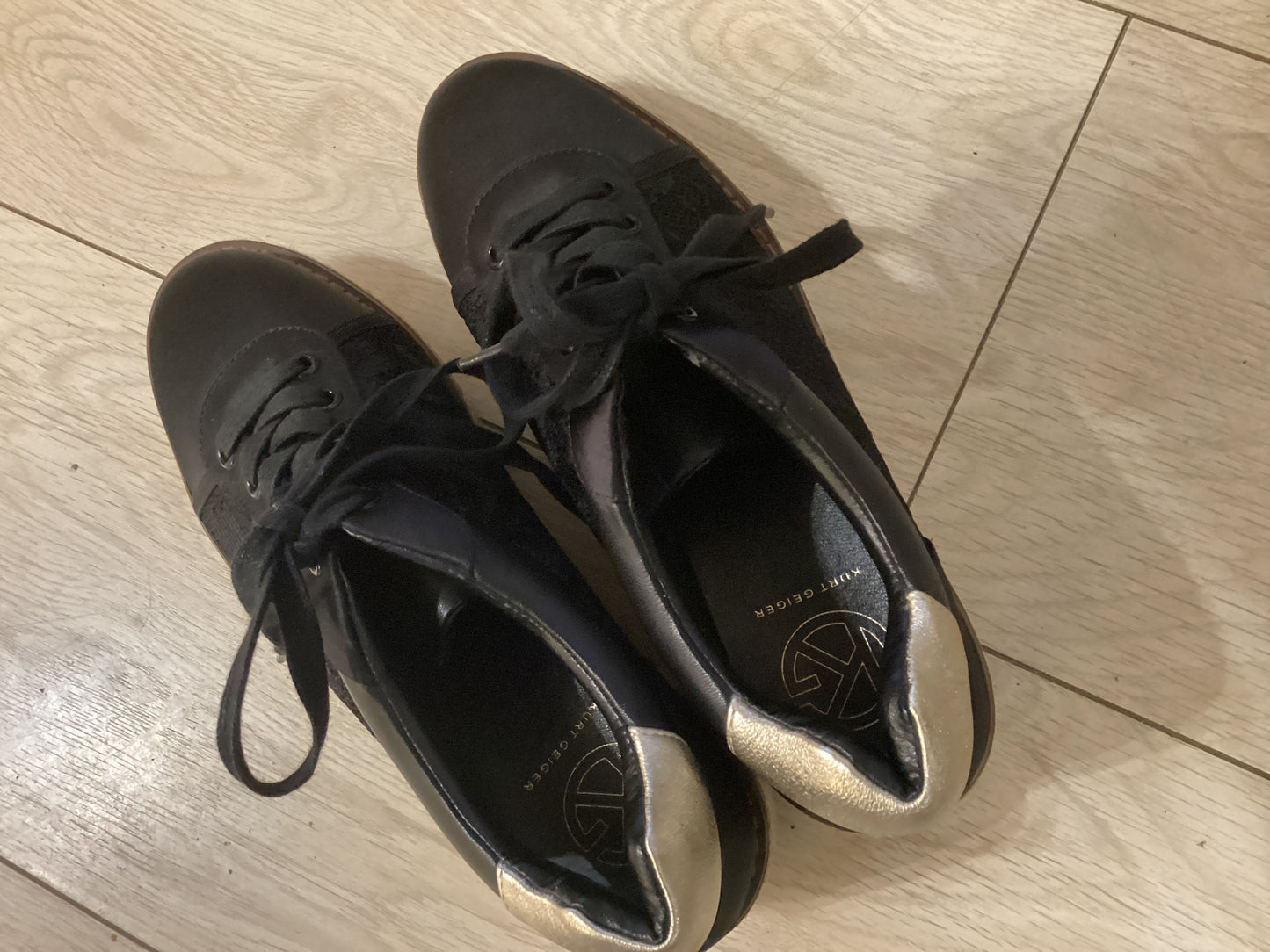 Ladies Kurt Geiger sneakers size 4 black