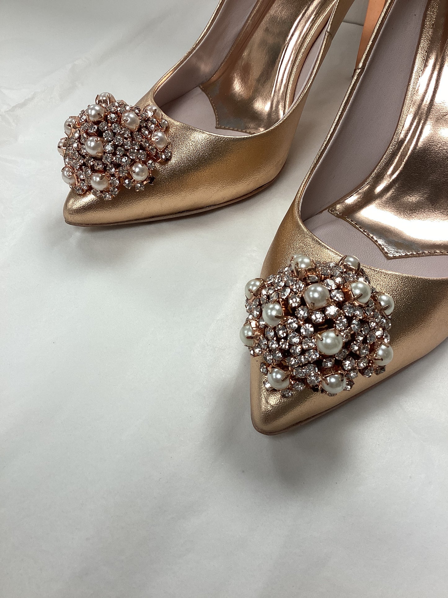 Ted Baker Rose Gold High Heels, size uk4