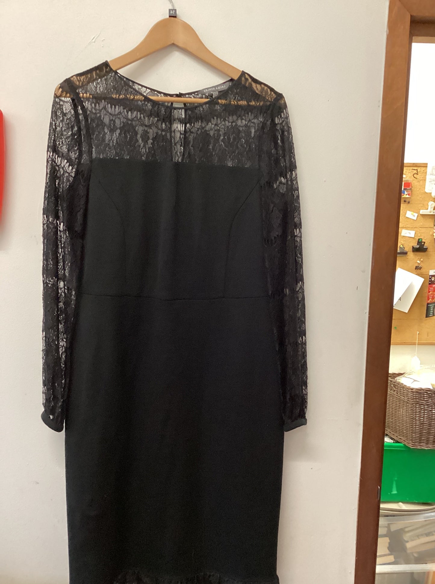 Laura Ashley black dress size 14.