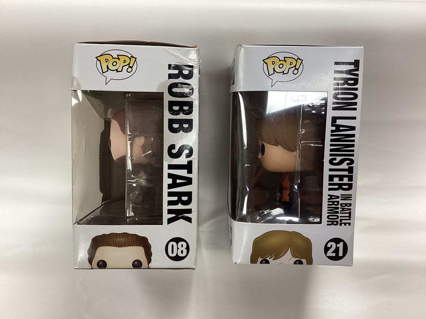 Set of 2 New Game of Thrones Funko Pops - Robb Stark (08) & Tyrion Lannister (21)
