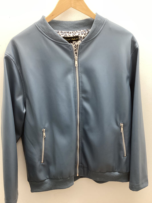 Frank Usher Blue Zip Jacket Size UK Large