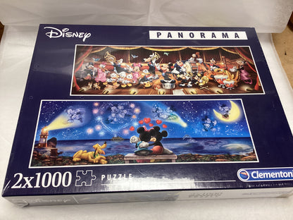 UNOPENED Disney set of 2 Panorama Jigsaws, 1000 pieces each