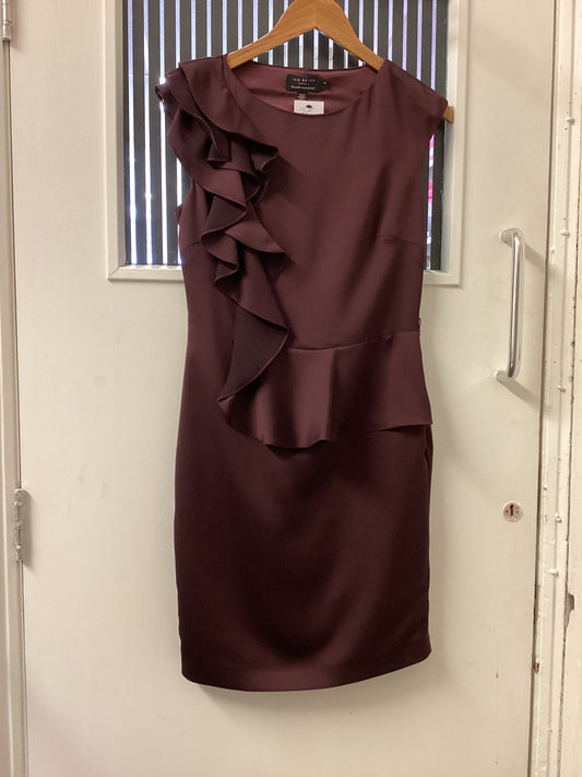 Ted Baker Burgundy Dress Size 8