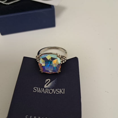 Swarovski Cocktail Square Cut Statement Crystal Ring