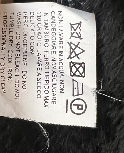 Max Mara Black Teddy Coat Size 12