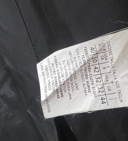Max Mara Black Teddy Coat Size 12