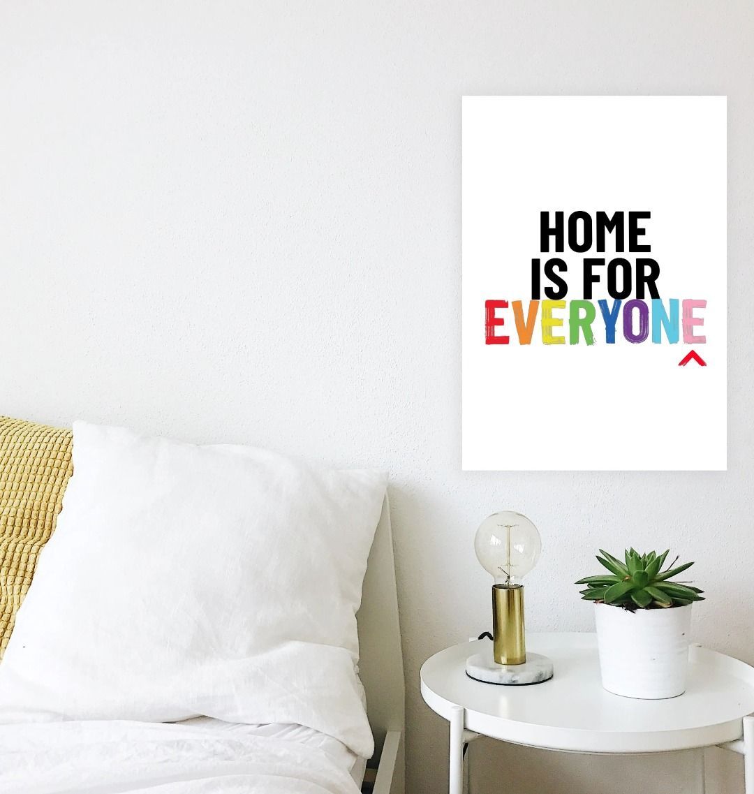 Home is for Everyone A3 Art Print