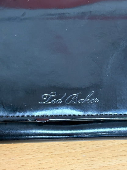 Ted Baker Kassady Crystal Bobble Black Leather Purse