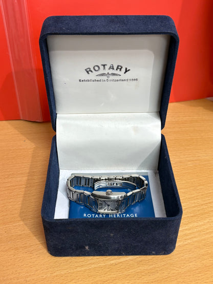 Rotary Wristwatch with Case (Untested)